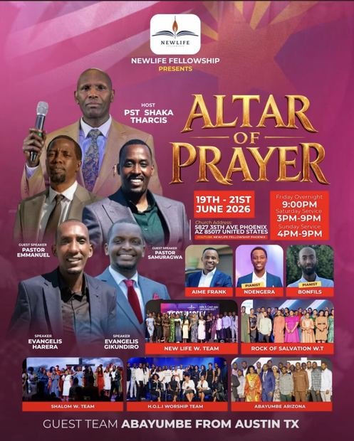 Altar of Prayer Day One, Friday 19 June 2026, overnight from 9pm