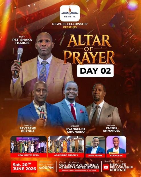 Altar of Prayer Day Two, Saturday 20 June 2026, from 4pm
